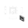 Cheminée bioéthanol de sol en MDF CLASSIC