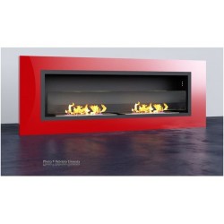 Bio-cheminée murale modèle Leonardo 7kw 2x1,5 lit