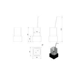 Cheminée au bioéthanol TANGO 1 pour table