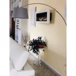 Bio-cheminée murale modèle Leonardo 7kw 2x1,5 lit