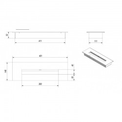 BIO-INSERTS POUR FOYERS DE CHEMINEÉS MILA